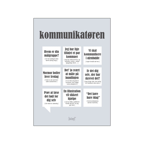 Kommunikatøren — Grå — Art print by Dialægt from Poster & Frame