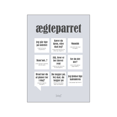 Ægteparret — Grå — Art print by Dialægt from Poster & Frame