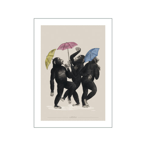 Dancing Monkeys — Art print by Cellard'or from Poster & Frame