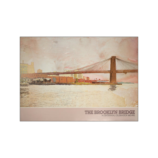 The Brooklyn Bridge — Art print by David Lingwood from Poster & Frame