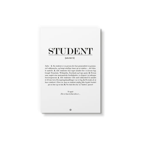 Student - Art card