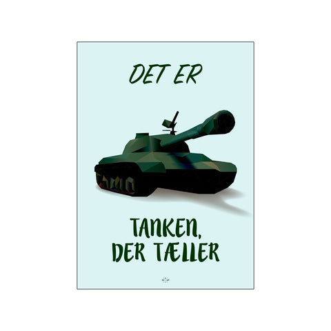 Det er tanken der tæller — Art print by Citatplakat from Poster & Frame