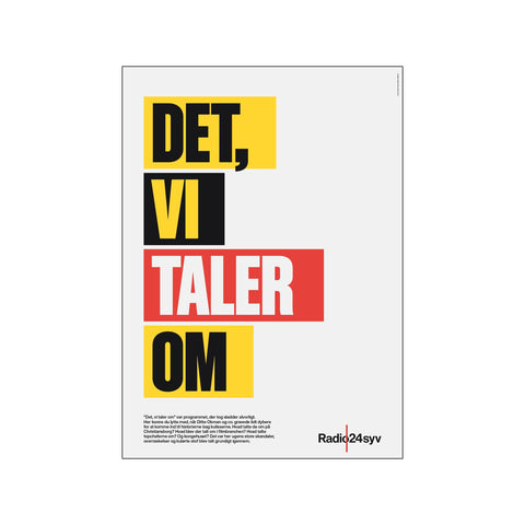 Det, vi taler om — Art print by Tobias Røder SHOP from Poster & Frame