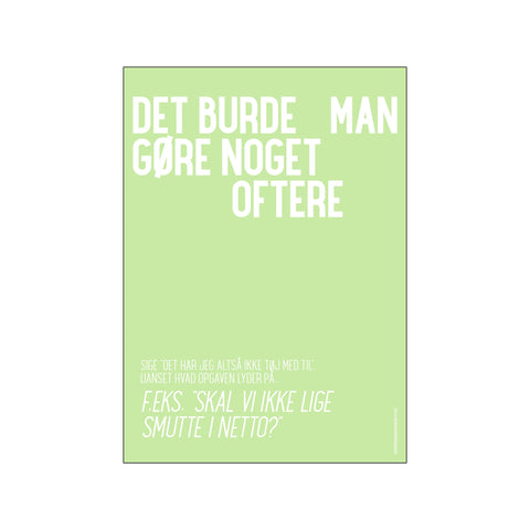 Tøj med til — Art print by Det burde man... from Poster & Frame