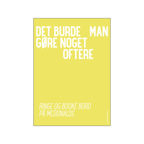 McDonalds — Art print by Det burde man... from Poster & Frame