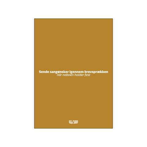 Sende sangønsker — Art print by Det burde man... from Poster & Frame