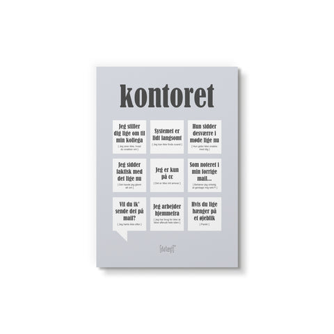 Kontoret - Grå — Art print by Dialægt from Poster & Frame