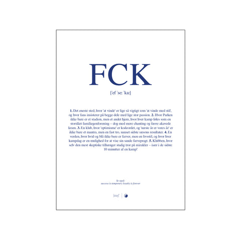 FCK - Definition — Art print by Citatplakat from Poster & Frame