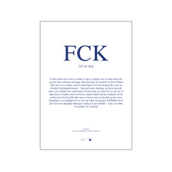 FCK - Definition — Art print by Dialægt from Poster & Frame