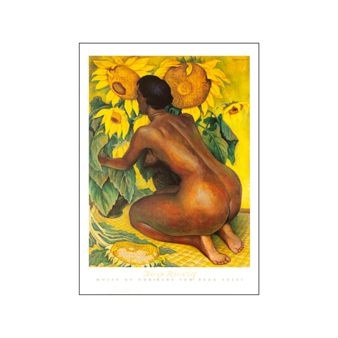 Mujer De Rodillas Con Vera Soles — Art print by Diego Rivera from Poster & Frame