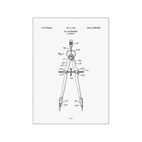 Drawing Compass — Art print by Bomedo from Poster & Frame