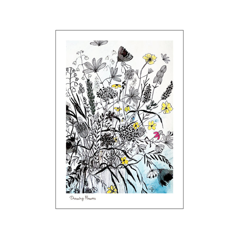 Drawing flowers — Art print by Lydia Wienberg from Poster & Frame