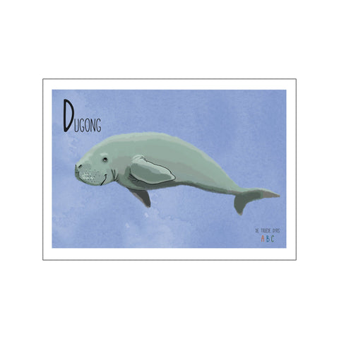 Dugong — Art print by Line Malling Schmidt from Poster & Frame