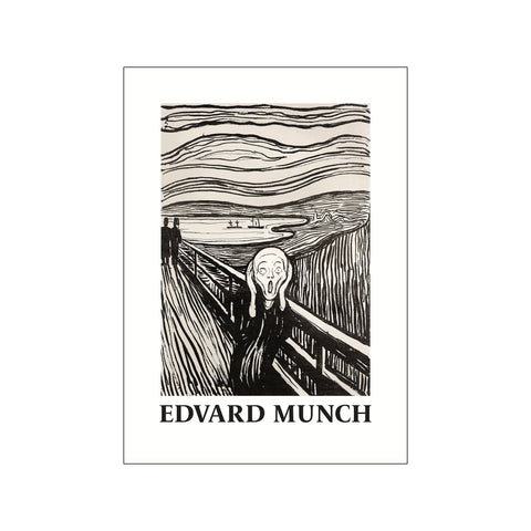 Skriet- The Scream - Monochrome Version — Art print by Edvard Munch from Poster & Frame