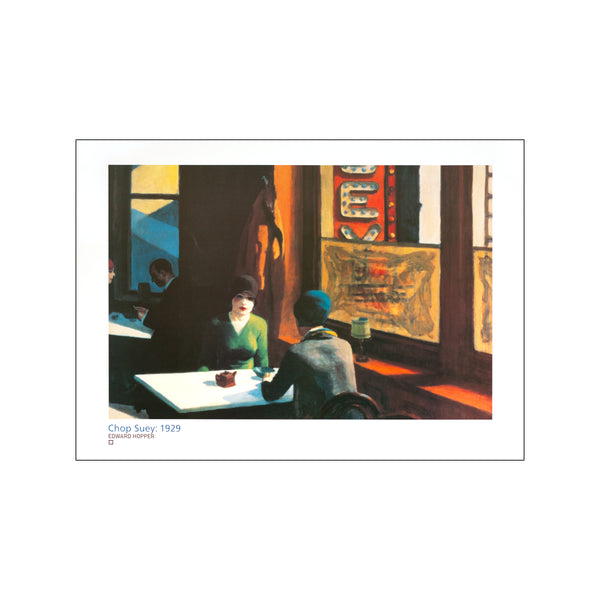Chop Suey: 1929 — Art print by Edward Hopper from Poster & Frame