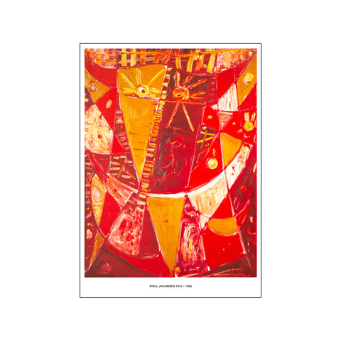 1910-1998 Red — Art print by Egill Jacobsen from Poster & Frame