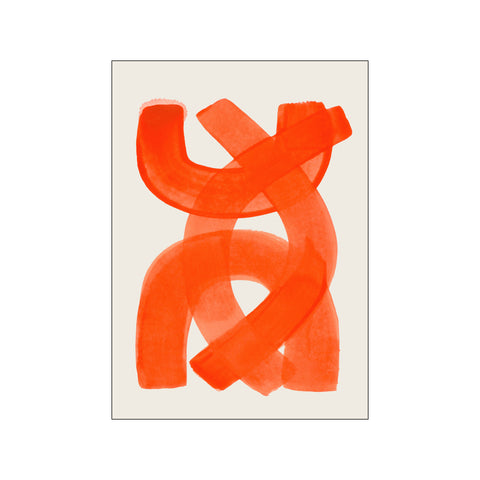 Orange Strokes — Art print by Ejaaz Haniff from Poster & Frame