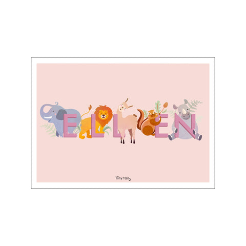 Ellen - lyserød — Art print by Tiny Tails from Poster & Frame