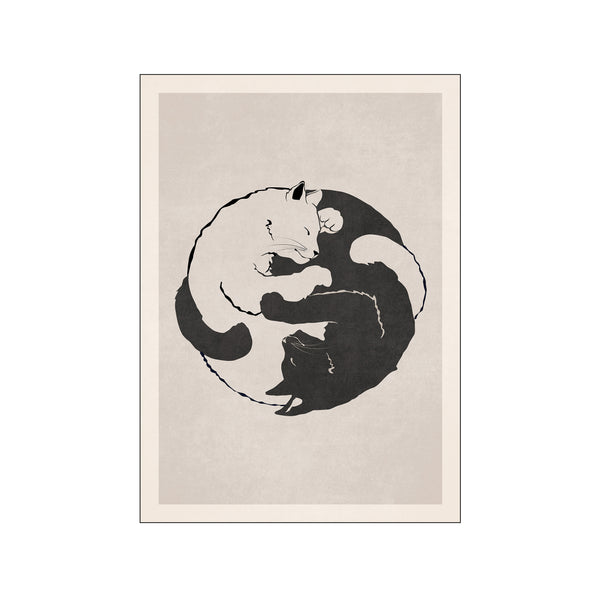 Cat Jing & Jang — Art print by Emel Tunaboylu from Poster & Frame