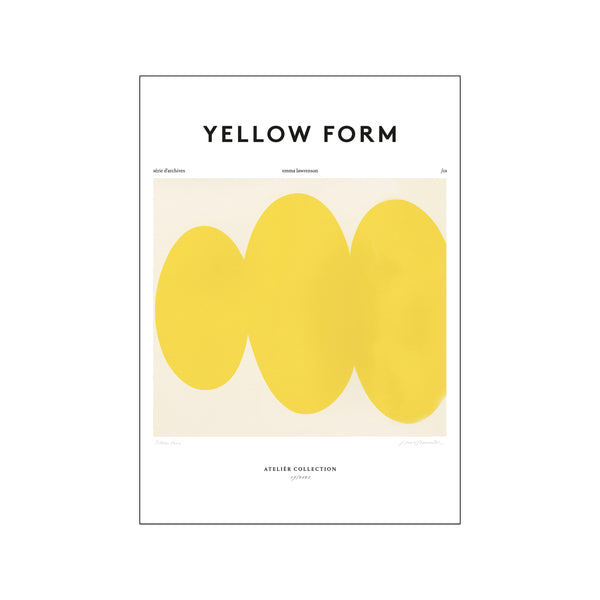 Yellow Form — Art print by The Poster Club x Emma Lawrenson from Poster & Frame