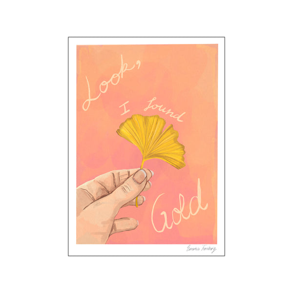 I Found Gold - Gingko — Art print by Emma Forsberg from Poster & Frame