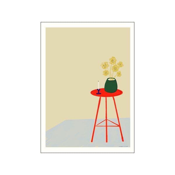 Flowers on a red stool — Art print by Engberg Studio from Poster & Frame