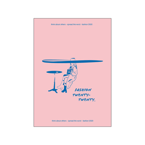 FASHION2020 Pink/Blue — Art print by Life of van Dijk from Poster & Frame