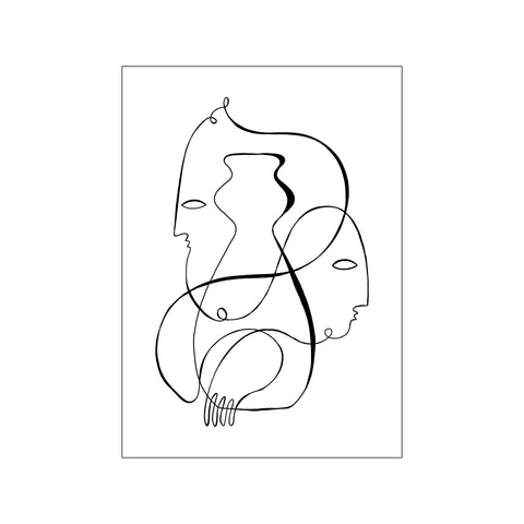 Face & Vase 2 — Art print by Shatha Al Dafai from Poster & Frame