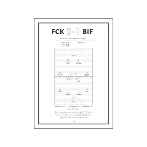 FCK vs. BIF 3-1 — Art print by The Beautiful Game x FCK from Poster & Frame