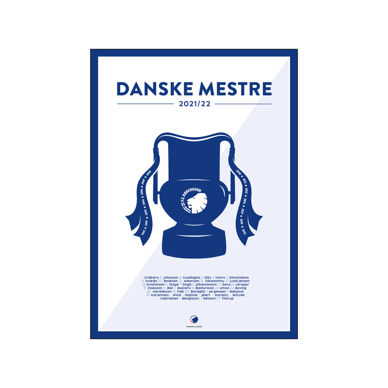 Mesterskab FCK 22 — Art print by Fans Will Know x FCK from Poster & Frame