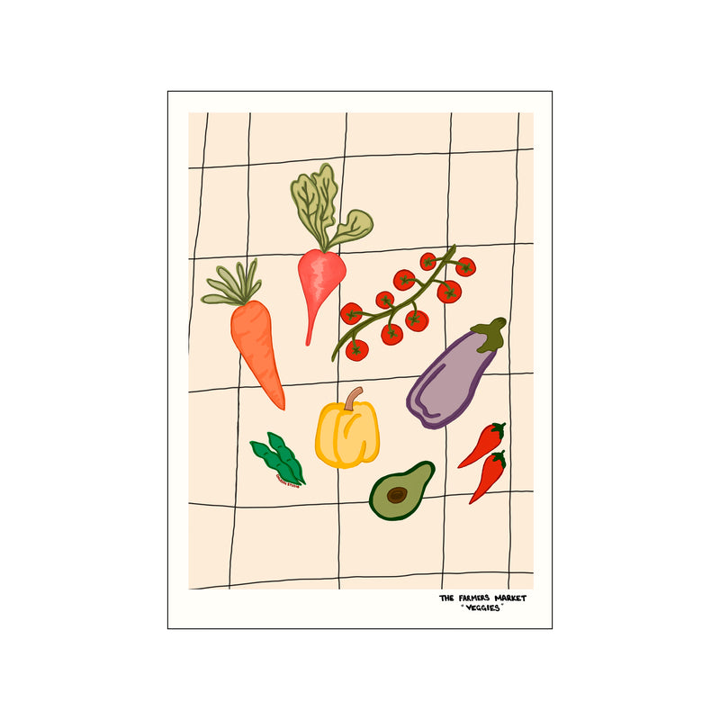 Farmers Market - Veggies — Art print by Engberg Studio from Poster & Frame
