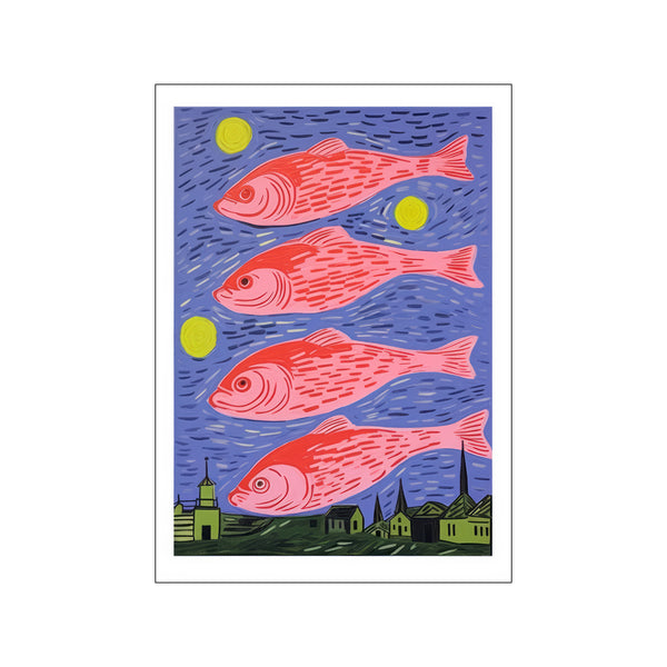 Fish Night Out — Art print by Atelier Imaginare from Poster & Frame