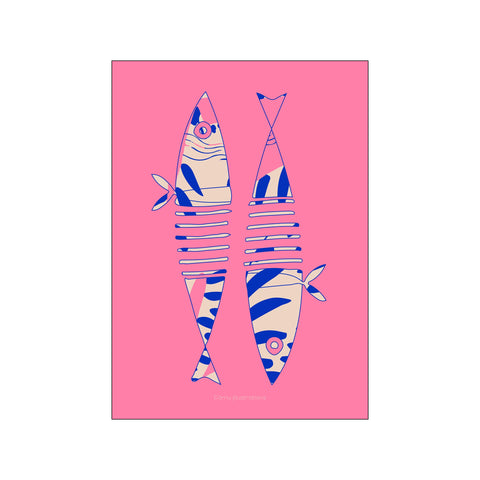 Fishes, abstract — Art print by Fōmu illustrations from Poster & Frame