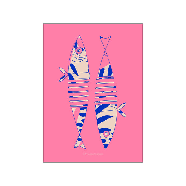 Fishes, abstract — Art print by Fōmu illustrations from Poster & Frame