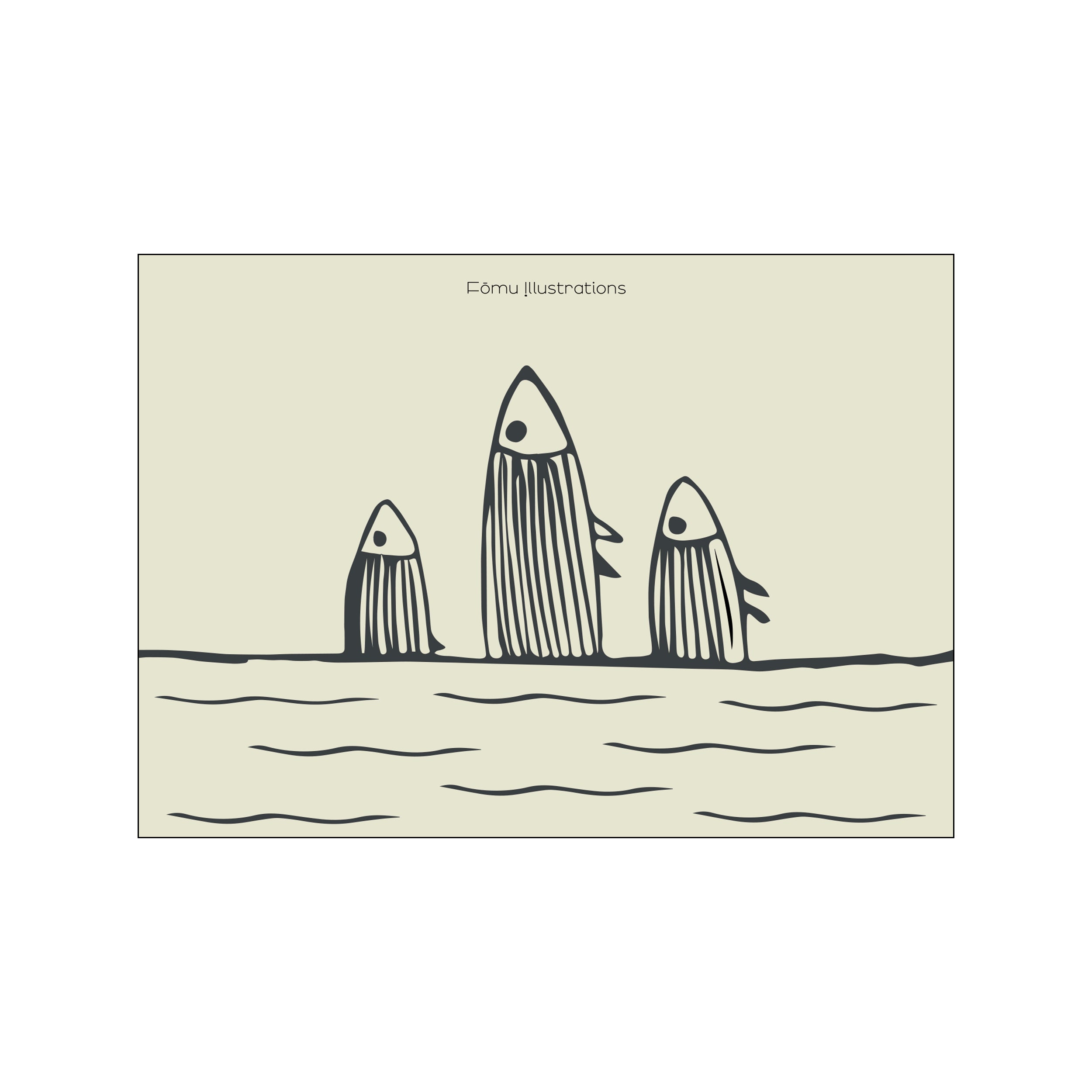 Fisk I overfladen – Poster & Frame Art Group