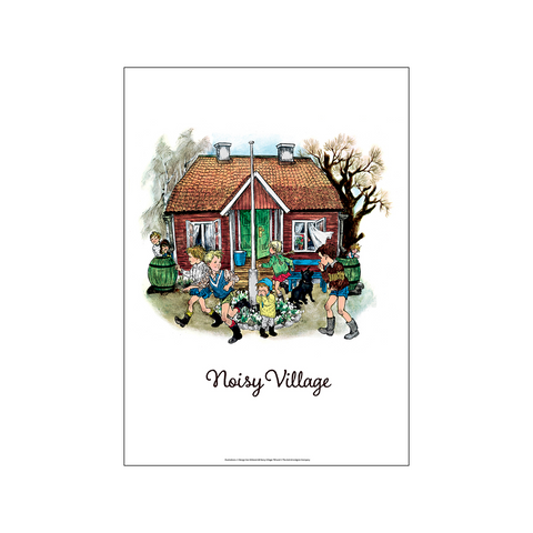 Flagpole - Noisy Village — Art print by Astrid Lindgren from Poster & Frame