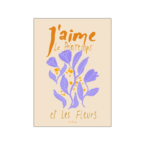 Fleurs Violettes — Art print by Sissan Richardt from Poster & Frame