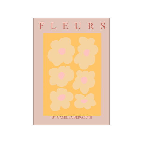 Fleurs Orange — Art print by Camilla Bergqvist from Poster & Frame