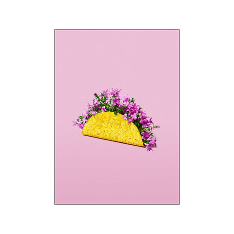 Flower taco — Art print by Supermercat from Poster & Frame