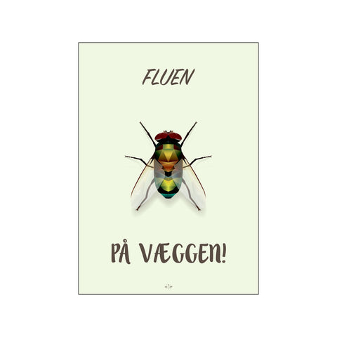 Fluen på væggen — Art print by Citatplakat from Poster & Frame