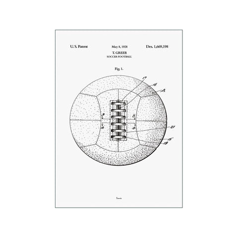 Fodbold — Art print by Bomedo from Poster & Frame