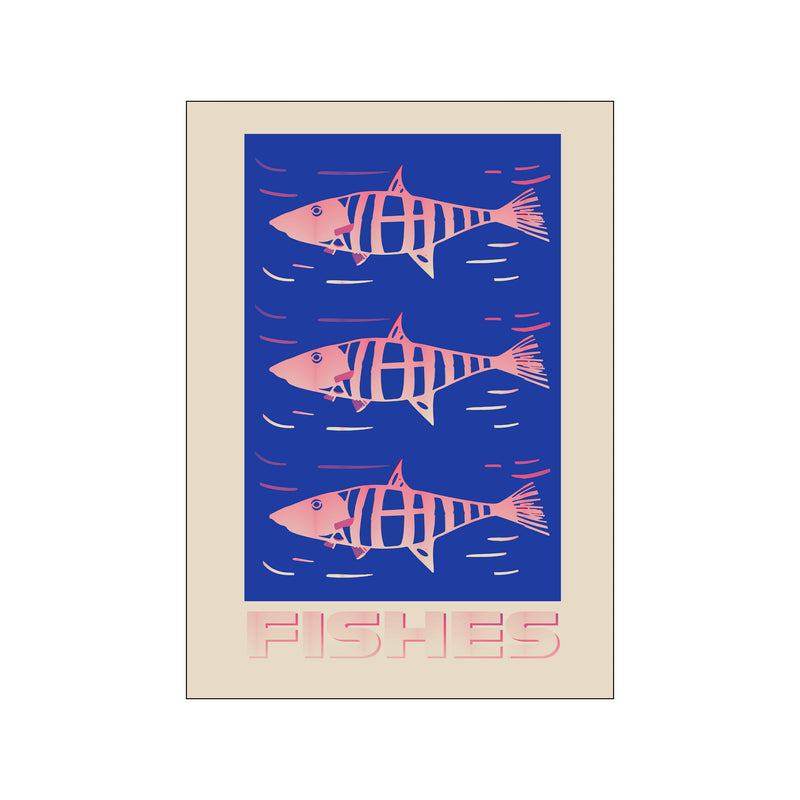 Fishes Pink — Art print by Fomu Illustrations from Poster & Frame