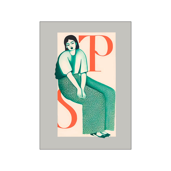 Green woman No.1 — Art print by Fōmu illustrations from Poster & Frame