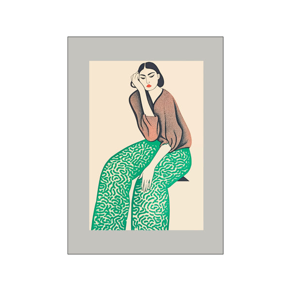 Green woman No.2 — Art print by Fōmu illustrations from Poster & Frame