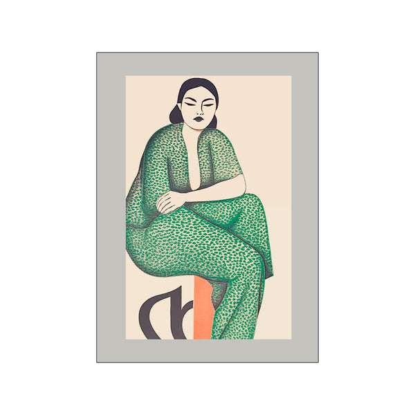 Green woman No.3 — Art print by Fōmu illustrations from Poster & Frame