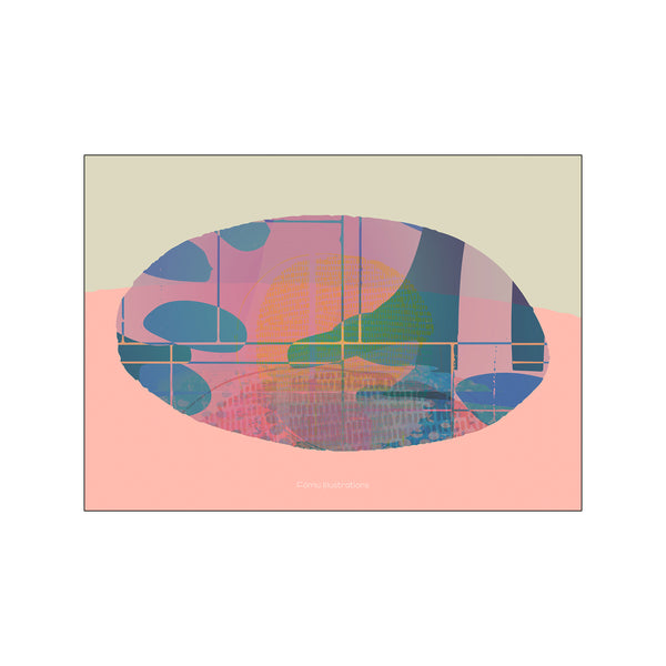 Abstract egg — Art print by Fōmu illustrations from Poster & Frame
