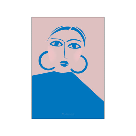 Blue Woman — Art print by Fōmu illustrations from Poster & Frame