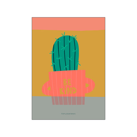 Cactus be kind 1 — Art print by Fōmu illustrations from Poster & Frame
