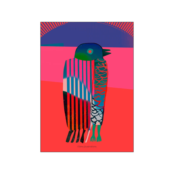 Colourful Bird — Art print by Fōmu Illustrations from Poster & Frame