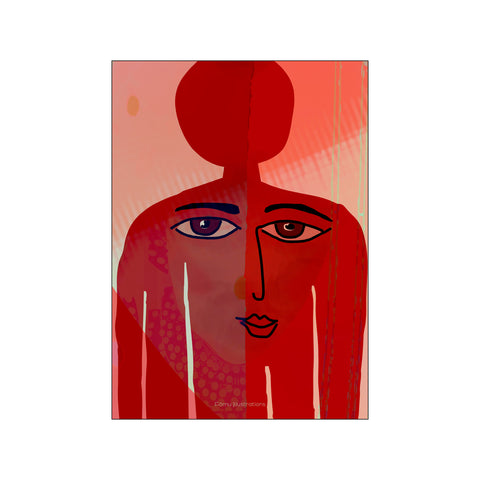 Hidden Woman — Art print by Fōmu illustrations from Poster & Frame